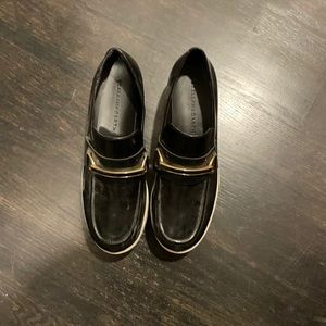 Stella mccartney black and white platform loafers size 39